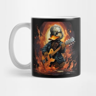 Duck Playing Guitar Mug